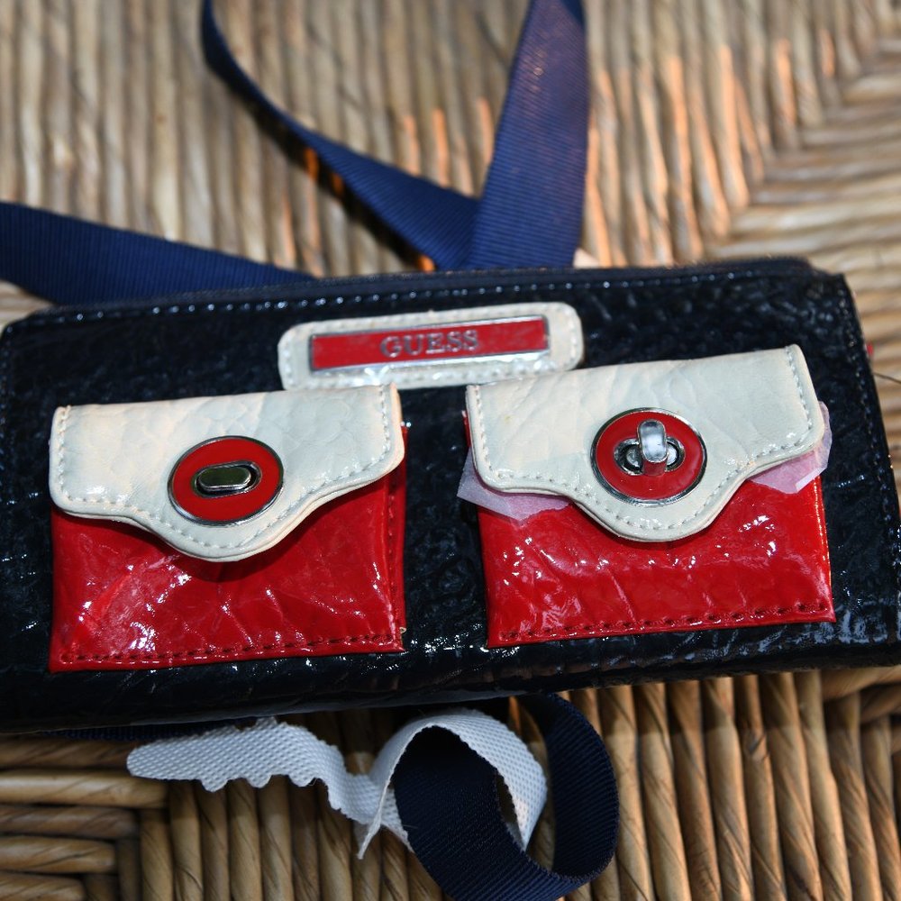 Guess Sailor Mini Purse, Red, White, Blue NWT